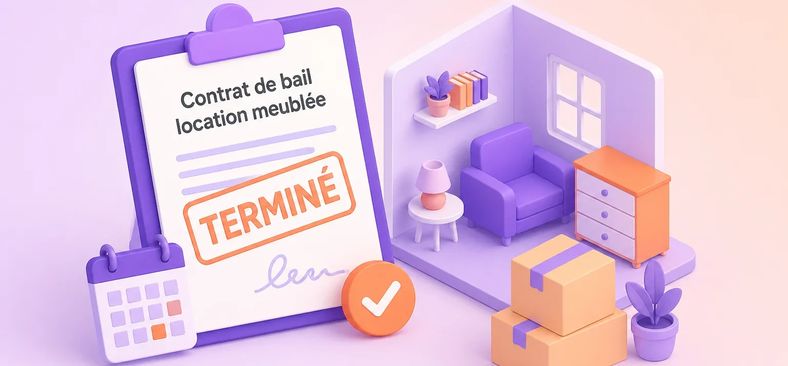 Fin de bail de location meublée