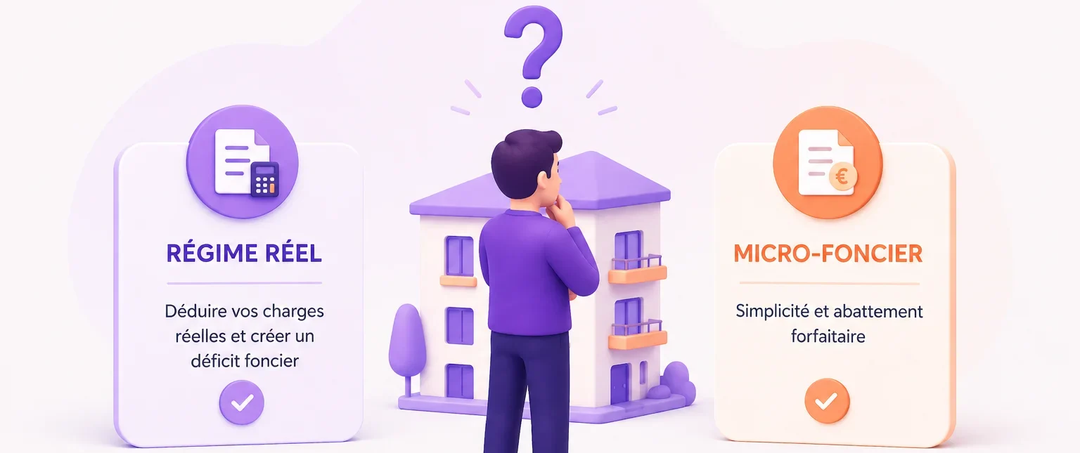 comparatif entre régime micro foncier et réel pour les revenus fonciers
