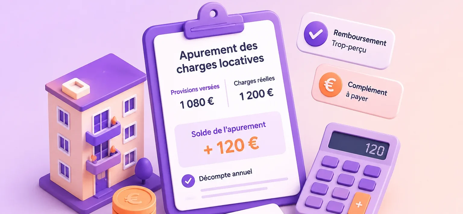 apurement des charges locatives